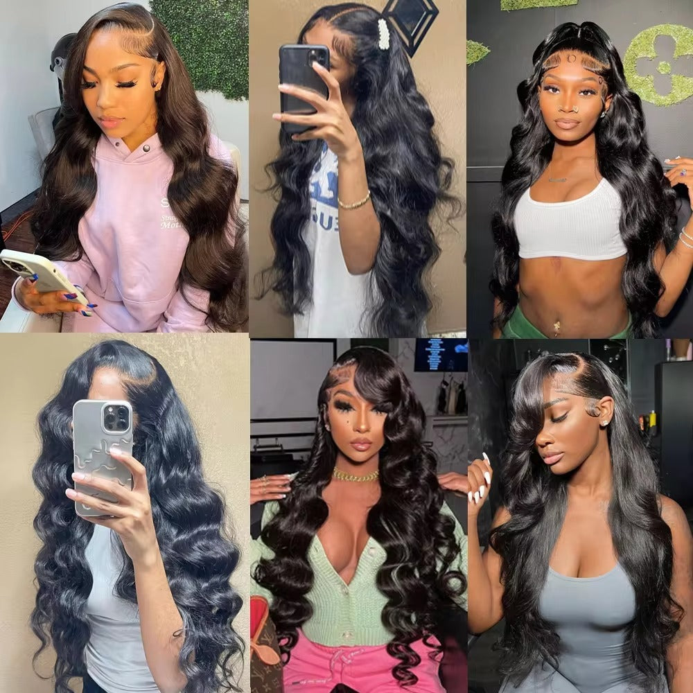 Brazilian 12A Virgin Human Hair Lace Front Wig | Long Wave & Straight Styles