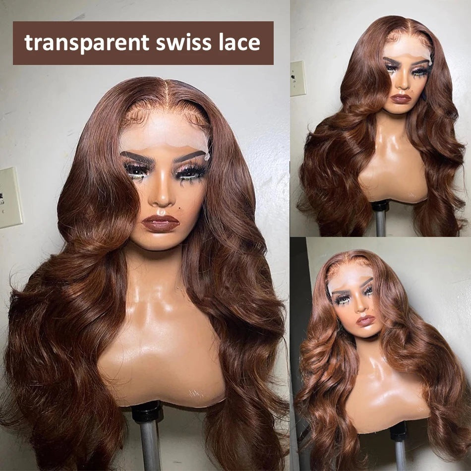 Human Hair Lace Wig – Natural Style, 13×4 ,150% Density (16"–40")
