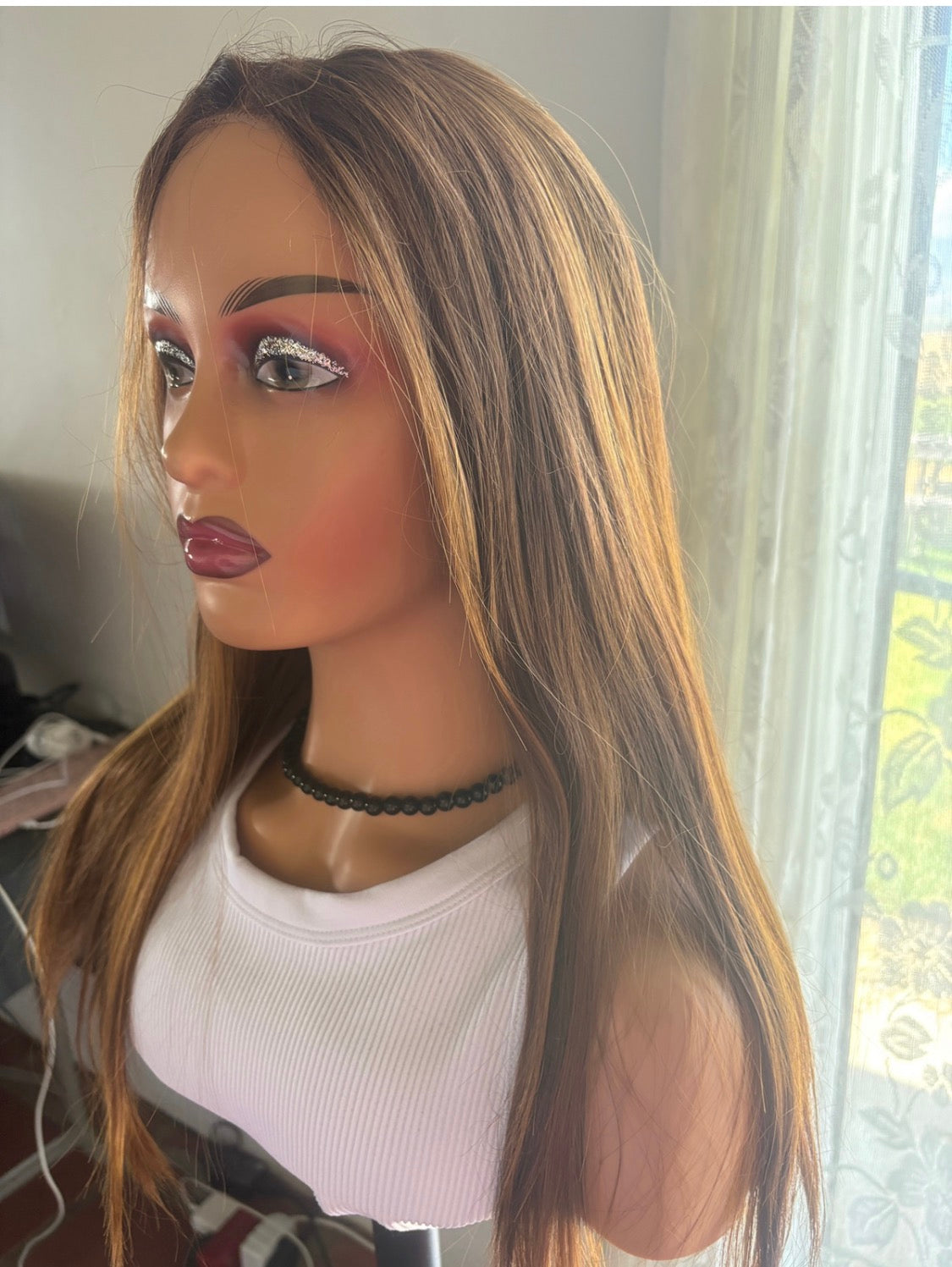 Honey Blonde Human Hair Lace Frontal – 14 Inch | 200% Density | 13x4 Glueless