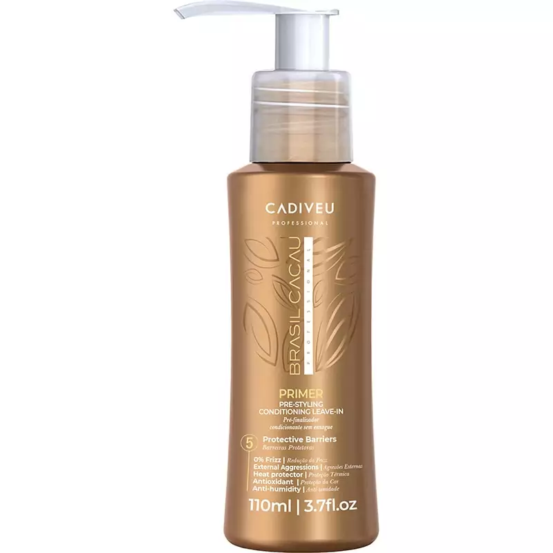 Brasil Cacau Primer Heat Protector – 110ml Leave-In Styling Shield