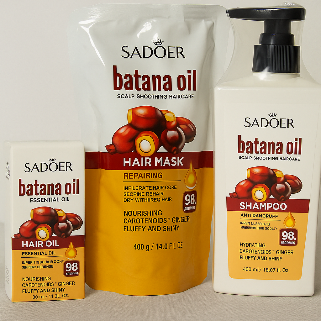 Sadoer Batana Hydrating & Repair Duo – 400ml Shampoo + 400g Mask