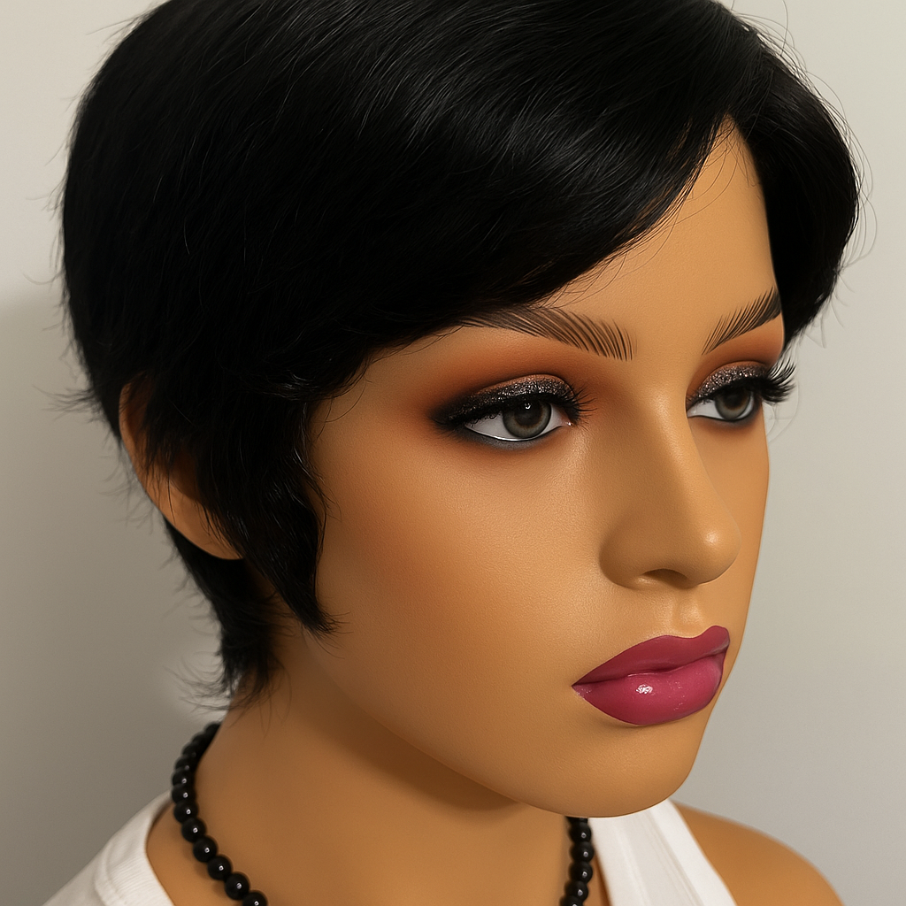 Pixie Short Cut Brazilian Remy Human Hair Wig