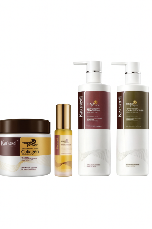 Karseell Collagen Haircare Combo – Shampoo, Conditioner, Mask & Oil (Full Set)