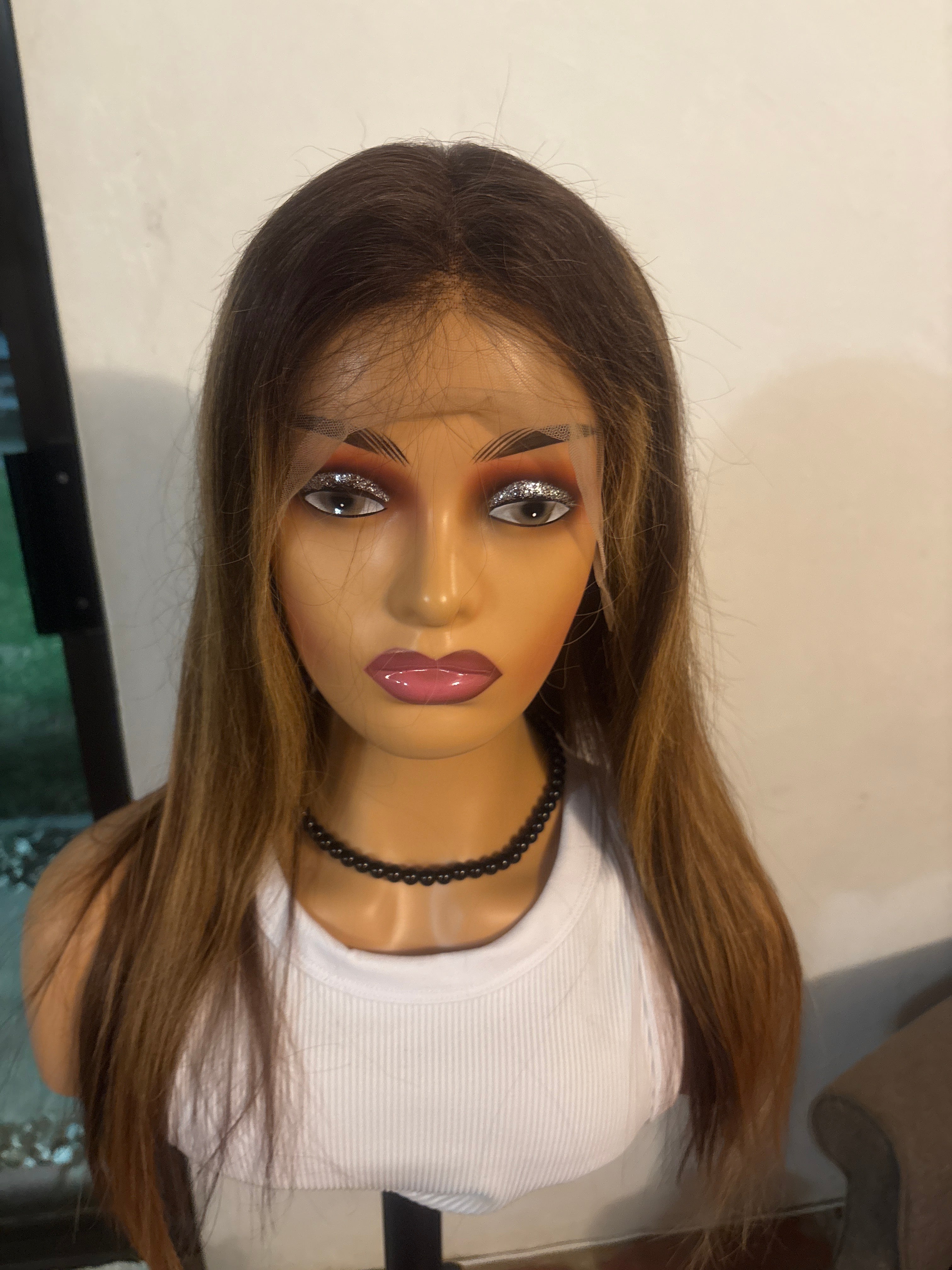 26” Honey Blonde Blended Wig – 200% Density, 13×4 HD Lace