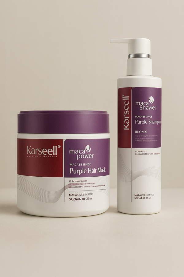 Karseell Purple Shampoo + Mask Bundle – Tone & Shine