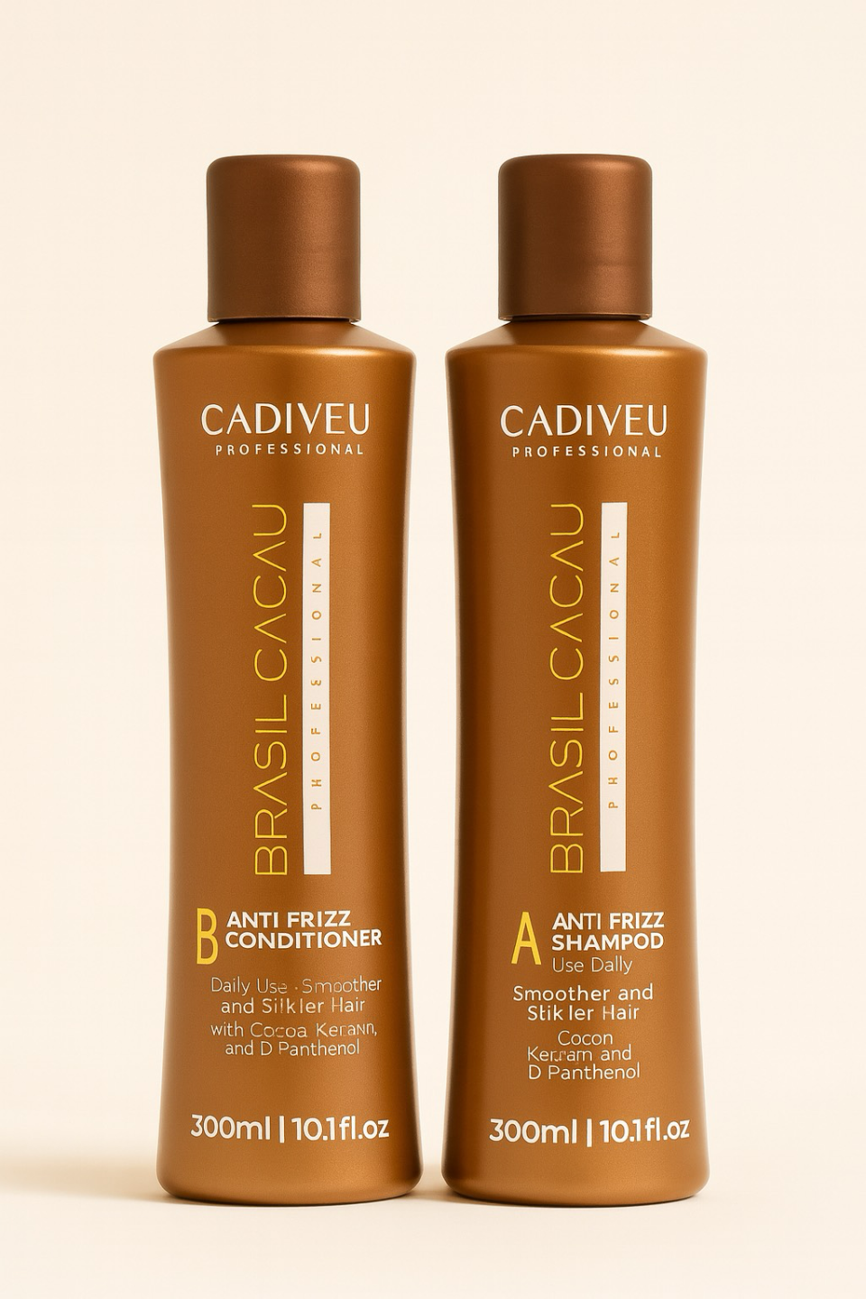 Brasil Cacau Anti-Frizz Sulphate-Free Shampoo & Conditioner – Keratin & Cocoa Infused