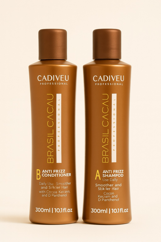 Brasil Cacau Anti-Frizz Sulphate-Free Shampoo & Conditioner – Keratin & Cocoa Infused