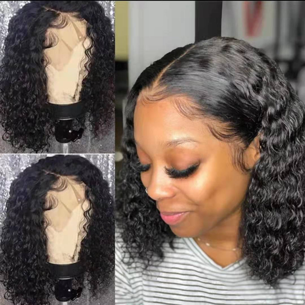 Black curly blended hair Wig – High-Temp Fiber, Machine-Made (Star Fashion)
